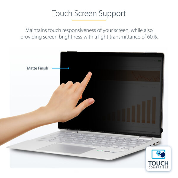 StarTech.com 14-inch 16:10 Flip-Over Privacy Screen with Touch, StarTech.com 13.5-inch 3:2 Flip-Over Privacy Screen with Touch,