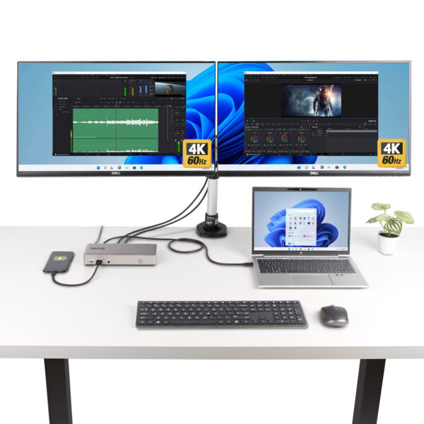 StarTech.com Triple-Monitor USB4 Docking Station, 4K 60Hz HDMI or StarTech.com Triple-Monitor USB4 Docking Station, 4K 60Hz HDMI or