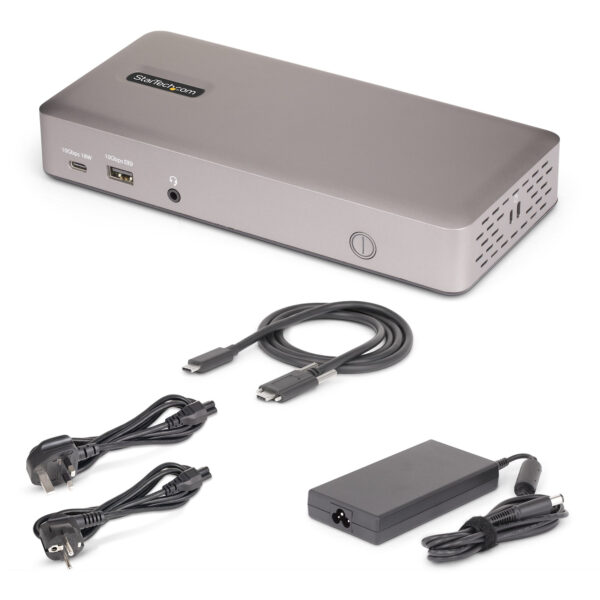 StarTech.com Triple-Monitor USB4 Docking Station, 4K 60Hz HDMI or StarTech.com Triple-Monitor USB4 Docking Station, 4K 60Hz HDMI or