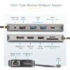 StarTech.com USB-C Triple-Monitor Multiport Adapter, Dual 4K 60Hz + StarTech.com USB-C Triple-Monitor Multiport Adapter, Dual 4K 60Hz +
