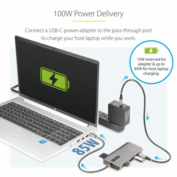 StarTech.com USB-C Triple-Monitor Multiport Adapter, Dual 4K 60Hz + StarTech.com USB-C Triple-Monitor Multiport Adapter, Dual 4K 60Hz +