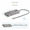 StarTech.com USB-C Triple-Monitor Multiport Adapter, Dual 4K 60Hz + StarTech.com USB-C Triple-Monitor Multiport Adapter, Dual 4K 60Hz +