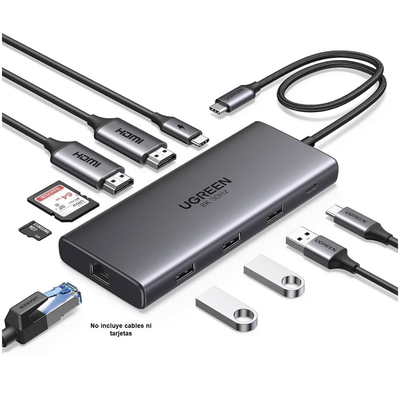 Ugreen 15534 interface hub USB Type-C 5000 Mbit/s Ugreen 15534 interface hub USB Type-C 5000 Mbit/s