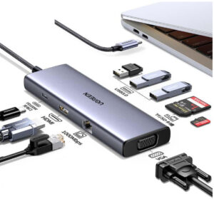 Ugreen Revodok USB-C 6-IN-1 Hub met 4K HDMI USB Type-C 10000 Mbit/s Ugreen Revodok USB-C 6-IN-1 Hub met 4K HDMI USB Type-C 10000 Mbit/s