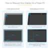StarTech.com 15.6-inch 16:9 Laptop Privacy Filter, Anti-Glare Privacy