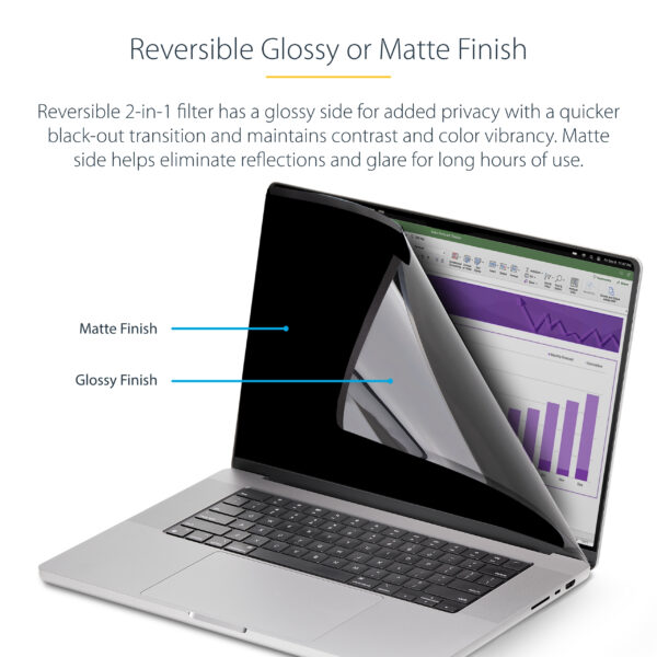 StarTech.com 16-inch MacBook Pro 21/23 Laptop Privacy Screen, StarTech.com 16-inch MacBook Pro 21/23 Laptop Privacy Screen,