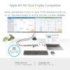 StarTech.com USB-C Multiport Adapter w/Attached USB-C to USB-A