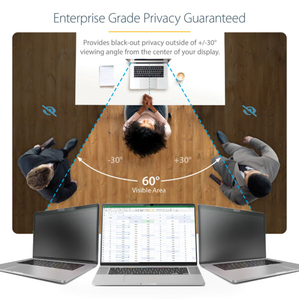 StarTech.com 16-inch MacBook Pro 21/23 Laptop Privacy Screen,