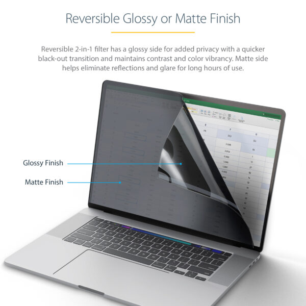 StarTech.com 16-inch MacBook Pro 21/23 Laptop Privacy Screen,