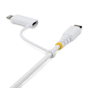 StarTech.com 1m (3ft) 2-in-1 Rugged USB-C Charging Cable with StarTech.com 1m (3ft) 2-in-1 Rugged USB-C Charging Cable with