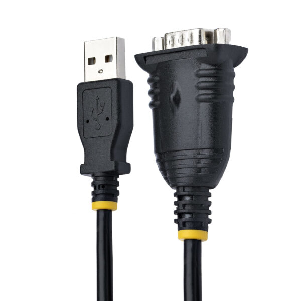 StarTech.com 3ft (1m) USB to Serial Cable, DB9 Male RS232 to USB