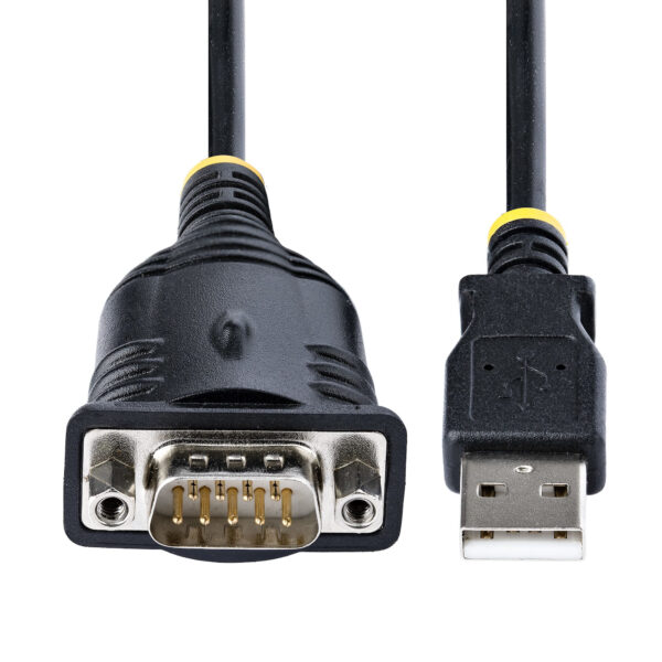 StarTech.com 3ft (1m) USB to Serial Cable, DB9 Male RS232 to USB