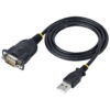 StarTech.com 3ft (1m) USB to Serial Cable, DB9 Male RS232 to USB