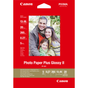 Canon PP-201 Glossy II Photo Paper Plus 5x7" - 20 Sheets Canon PP-201 Glossy II Photo Paper Plus 5x7" - 20 Sheets