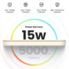 Ugreen 25207 power bank 5000 mAh Wireless charging Black Ugreen 25207 power bank 5000 mAh Wireless charging Black