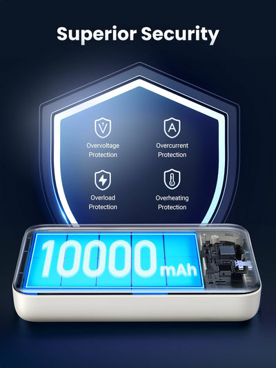 Ugreen 25208 power bank 10000 mAh Wireless charging Beige Ugreen 25208 power bank 10000 mAh Wireless charging Beige