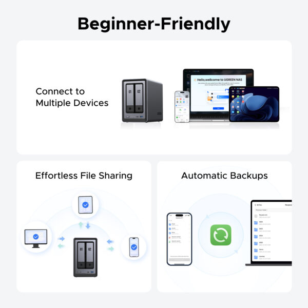 Ugreen NETWORK ATTACHED DXP2800 DISKLESS UK NAS Desktop Intel® N N100