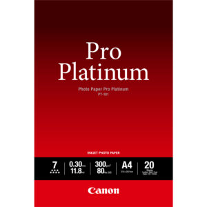 Canon PT-101 Pro Platinum Photo Paper A4 - 20 Sheets Canon PT-101 Pro Platinum Photo Paper A4 - 20 Sheets