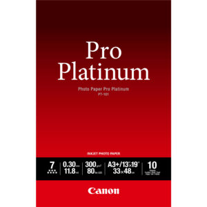 Canon PT-101 Pro Platinum Photo Paper A3 Plus - 10 Sheets Canon PT-101 Pro Platinum Photo Paper A3 Plus - 10 Sheets