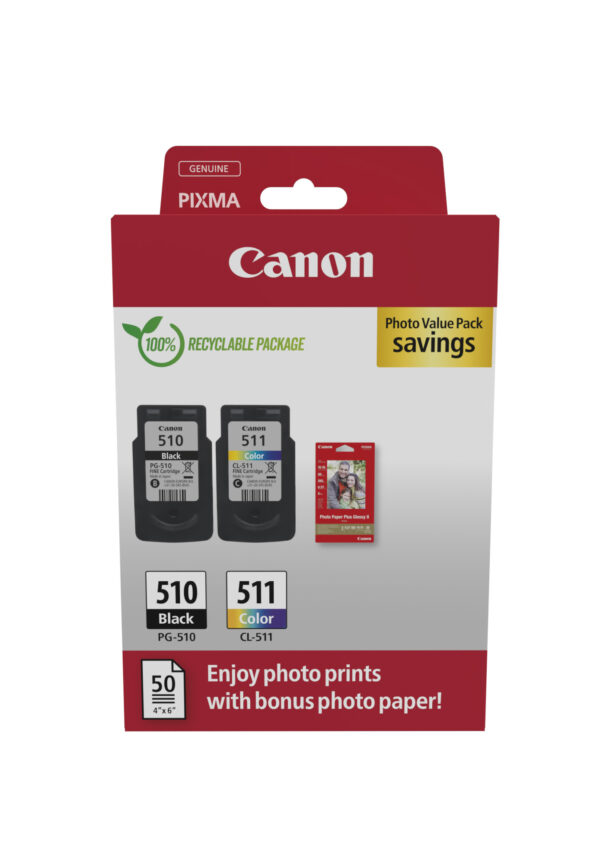 Canon 2970B017 ink cartridge 2 pc(s) Original Black, Cyan, Magenta,