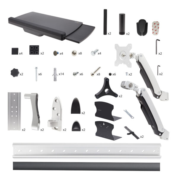 StarTech.com Wall Mount Workstation, VESA Mount For 32" Monitors