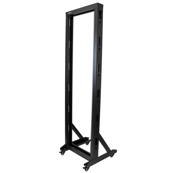 StarTech.com 2-Post 42U Mobile Open Frame Server Rack, Two Post 19in StarTech.com 2-Post 42U Mobile Open Frame Server Rack, Two Post 19in