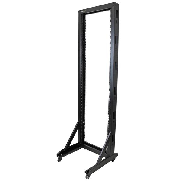 StarTech.com 2-Post 42U Mobile Open Frame Server Rack, Two Post 19in StarTech.com 2-Post 42U Mobile Open Frame Server Rack, Two Post 19in