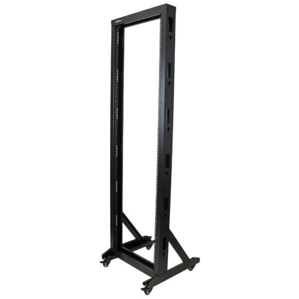 StarTech.com 2-Post 42U Mobile Open Frame Server Rack, Two Post 19in StarTech.com 2-Post 42U Mobile Open Frame Server Rack, Two Post 19in