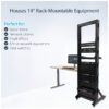 StarTech.com 2-Post 42U Mobile Open Frame Server Rack, Two Post 19in StarTech.com 2-Post 42U Mobile Open Frame Server Rack, Two Post 19in