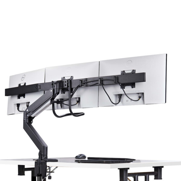 StarTech.com Crossbar Triple Monitor Desk Mount For Up To Three 27in StarTech.com Crossbar Triple Monitor Desk Mount For Up To Three 27in