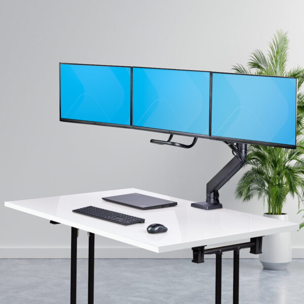 StarTech.com Crossbar Triple Monitor Desk Mount For Up To Three 27in StarTech.com Crossbar Triple Monitor Desk Mount For Up To Three 27in