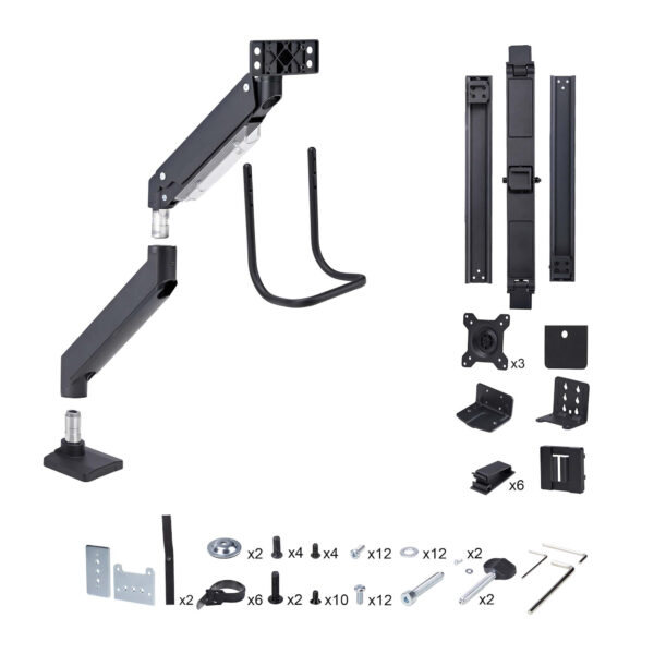 StarTech.com Crossbar Triple Monitor Desk Mount For Up To Three 27in StarTech.com Crossbar Triple Monitor Desk Mount For Up To Three 27in