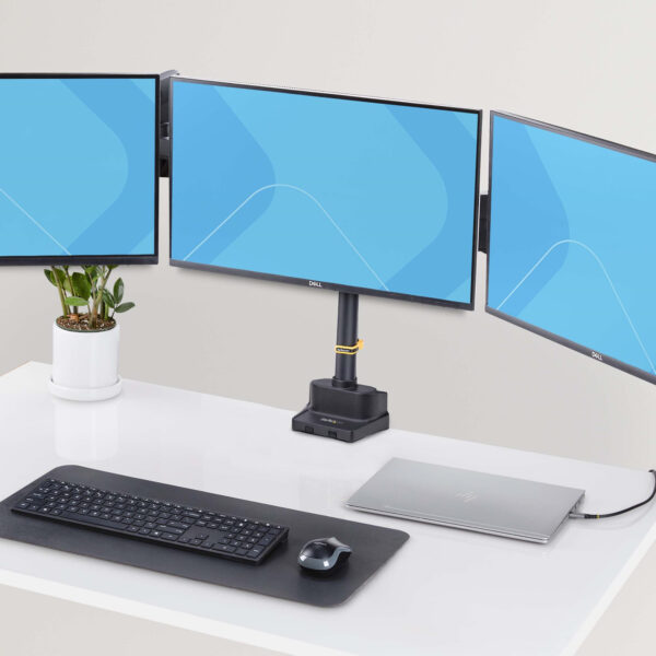 StarTech.com Triple Monitor Desk Mount For Up To Three 27in Screens, StarTech.com Triple Monitor Desk Mount For Up To Three 27in Screens,