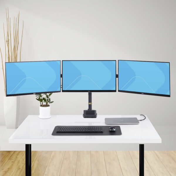 StarTech.com Triple Monitor Desk Mount For Up To Three 27in Screens, StarTech.com Triple Monitor Desk Mount For Up To Three 27in Screens,