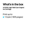 HP 912XL High Yield Cyan Original Ink Cartridge HP 912XL High Yield Cyan Original Ink Cartridge