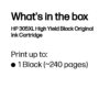 HP 305XL High Yield Black Original Ink Cartridge HP 305XL High Yield Black Original Ink Cartridge