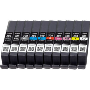 Canon PFI-300 ink cartridge 10 pc(s) Original Black, Blue, Cyan, Canon PFI-300 ink cartridge 10 pc(s) Original Black, Blue, Cyan,