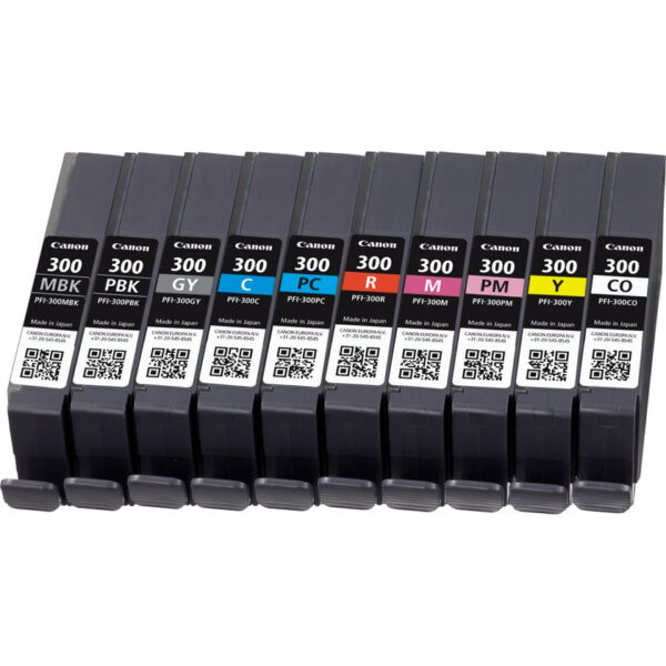 Canon PFI-300 ink cartridge 10 pc(s) Original Black, Blue, Cyan, Canon PFI-300 ink cartridge 10 pc(s) Original Black, Blue, Cyan,
