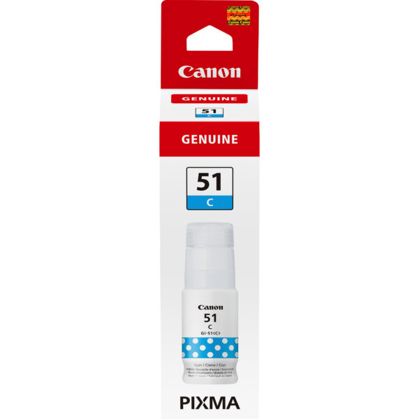 Canon GI-51C, Ink Bottle, Cyan Canon GI-51C, Ink Bottle, Cyan
