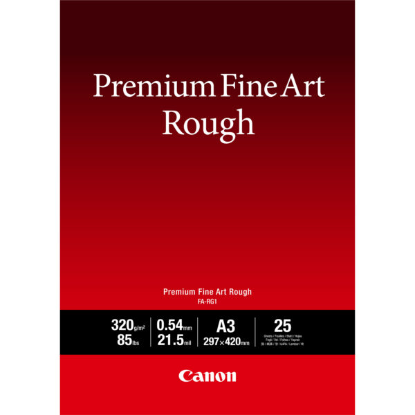 Canon FA-RG1 Premium Fine Art Rough Paper, A3, 25 sheets Canon FA-RG1 Premium Fine Art Rough Paper, A3, 25 sheets