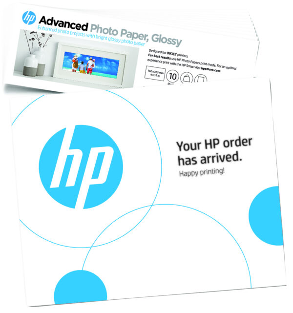 HP Advanced Photo Paper Glossy 65 lb 4 x 12 in. (101 x 305 mm) 10