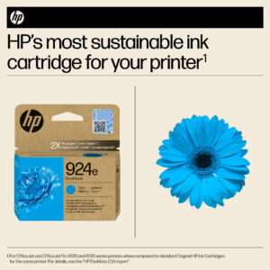 HP 924e EvoMore Cyan Original Ink Cartridge HP 924e EvoMore Cyan Original Ink Cartridge