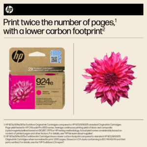 HP 924e EvoMore Magenta Original Ink Cartridge HP 924e EvoMore Magenta Original Ink Cartridge