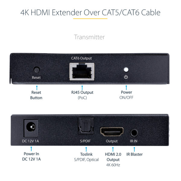 StarTech.com 4K70IC-EXTEND-HDMI AV extender AV transmitter & receiver StarTech.com 4K70IC-EXTEND-HDMI AV extender AV transmitter & receiver