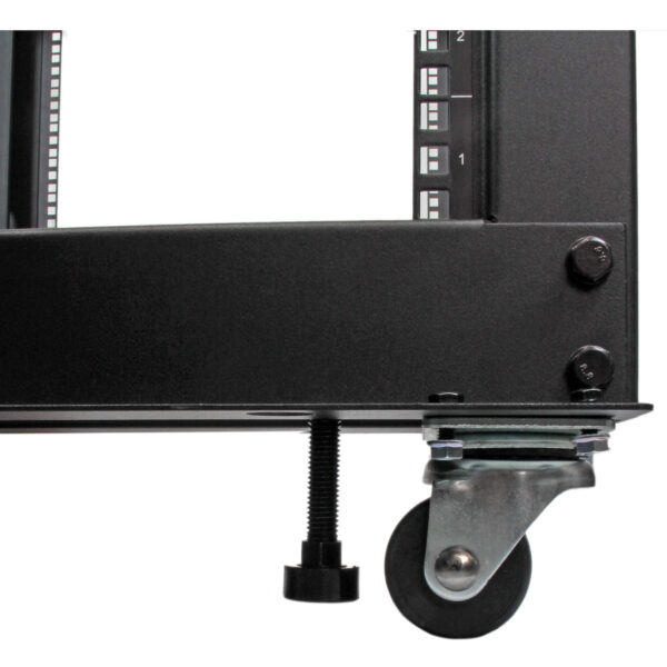 StarTech.com 4-Post 15U Mobile Open Frame Server Rack, Four Post 19"