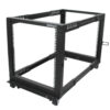 StarTech.com 4-Post 12U Mobile Open Frame Server Rack, Four Post 19"
