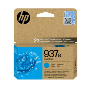 HP 937e EvoMore Cyan Original Ink Cartridge HP 937e EvoMore Cyan Original Ink Cartridge