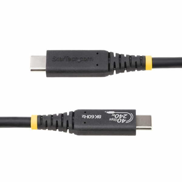 StarTech.com 50cm (1.6ft) USB4 Cable, USB-IF Certified USB-C Cable, StarTech.com 1m (3.3ft) USB4 Cable, USB-IF Certified USB-C Cable,
