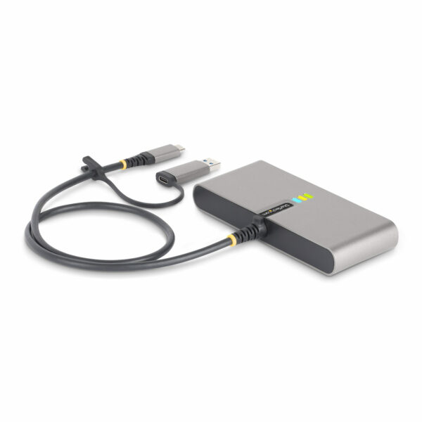 StarTech.com 2-Port USB-C Hub with Ethernet and RS-232, Attached StarTech.com 2-Port USB-C Hub with Ethernet and RS-232, Attached