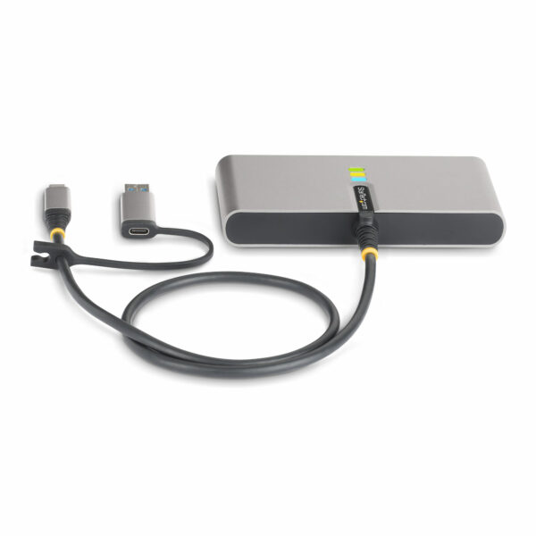 StarTech.com 2-Port USB-C Hub with Ethernet and RS-232, Attached StarTech.com 2-Port USB-C Hub with Ethernet and RS-232, Attached